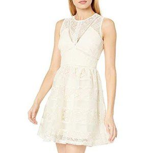 Adelyn Rae Ivory Lace Skater Bridal Shower Dress